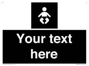 Custom information: black panel baby change